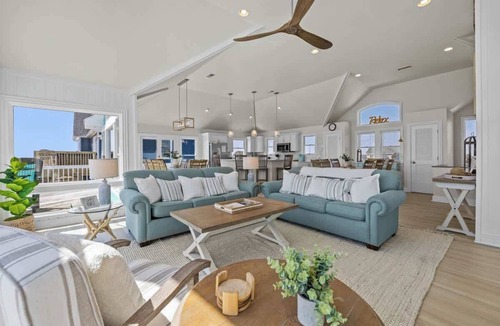 Rodanthe House | Large Oceanfront Retreat | Pool, Hot Tub, Elevator, Theater + More - Sleeps 24