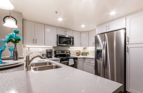 Cowan Heights Condo | Live Work ~ Quiet, Clean & Modern ~ Walk to Parks Shops + Dining!