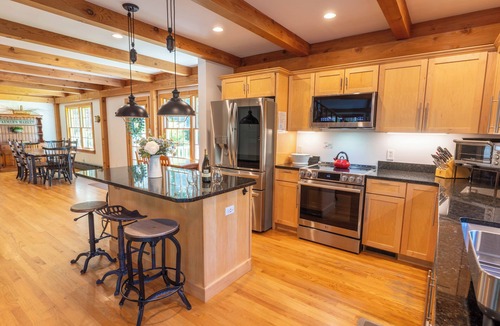 West Brewster House | Located in an idyllic wooded neighborhood in Brewster