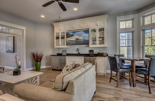 Stone Harbor House | Located just 1 ½ blocks to the beach, this distinctive property boasts seven (7) bedrooms, each with their own custom, private bath, as well as one powder room and an exquisite, solid mahogany, outdoor shower