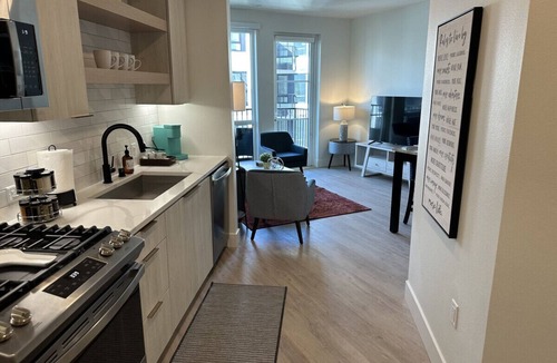 Downtown Long Beach Apartment | LUX Walk Conv Ctr Wi-Fi Free Park EV Pool Gym J