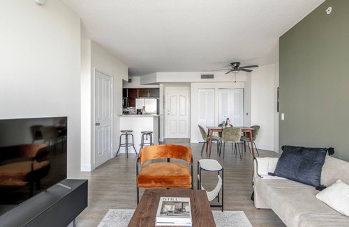 West Little Havana Apartment | Luxe Coral Gables 2BR w/Gym, Pool & W/D, nr Shopping, by Blueground