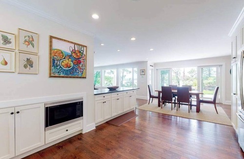 Yarmouth Port House | Luxe lakefront home on Follins Pond with private beach, amazing decks & yard