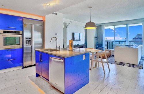 Barrier Island Condo | Luxurious 2 BR 2 BA Condo with Stunning Water Views!! Central Beach Location!