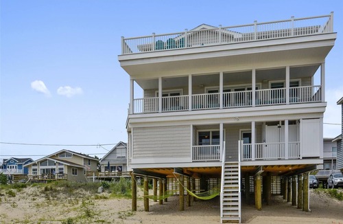 South Bethany House | Luxurious 7-Bedroom Oceanfront Rental in Bethany with Decks, Elevator, and More!