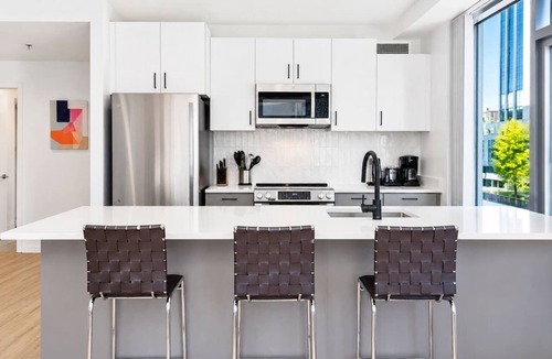 East Cambridge Apartment | Luxury Apt | Terrace with Grills & Lounge