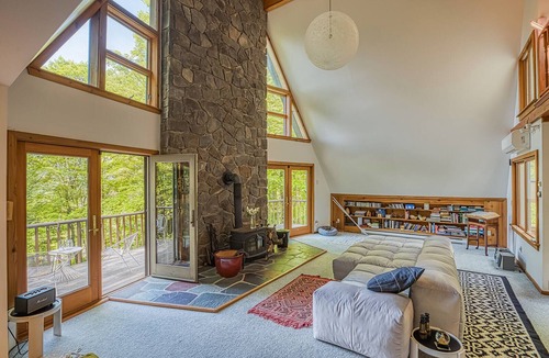 Lenox Ski Chalet | Luxury Cabin with Views & Deck besides Kennedy Park, Walk to Lenox.
