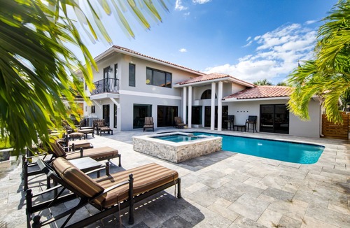 Bermuda Riviera House | Luxury, waterfront, dog-friendly home with pool, pool spa, & incredible terrace