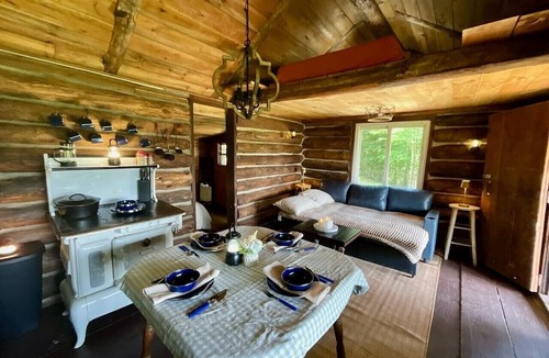 Johnsonville Cabin | Marvelous Off-Grid Log Cabin Getaway on Working Horse Ranch.