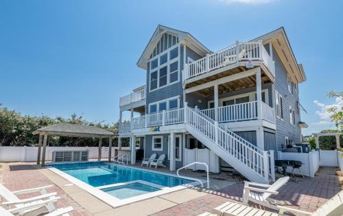Ocean Sands House | Memory Maker - Corolla, Ocean Sands, Oceanfront, Pool, Swim Up Bar, Hot Tub, Pets OK