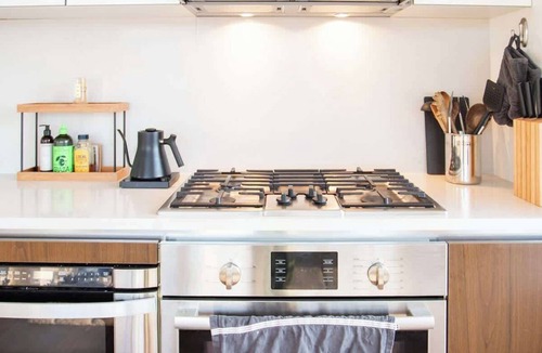 Hell's Kitchen Apartment | Midcentury Designer Luxury High rise Corner 2BR/BA