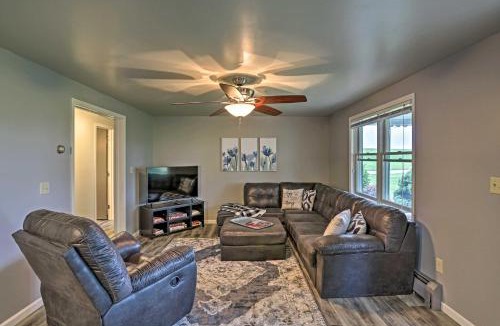 Millersburg House | Millersburg Home w/Covered Porch & Fire Pit!