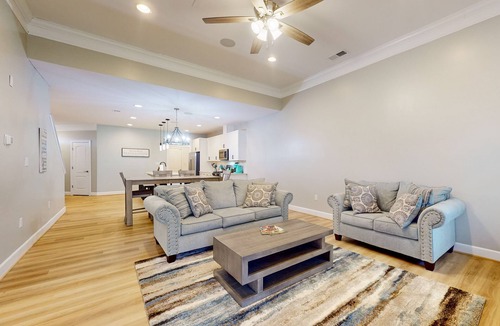 Frankford House | Millville By The Sea home w/3 pools, pickleball, fitness center, fireplace, dock