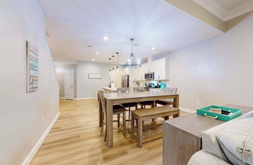 Frankford House | Millville By The Sea home w/3 pools, pickleball, fitness center, fireplace, dock