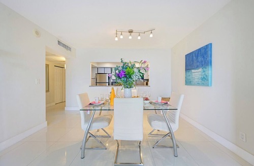 Sunny Isles Beach Condo | Modern condo w/bay views. WiFi, parking, tennis, playground and more!