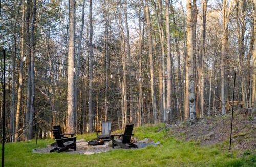 Gouldsboro House | Modern Designed Cabin with Secluded Backyard Firepit Grill Nintendo Switch2