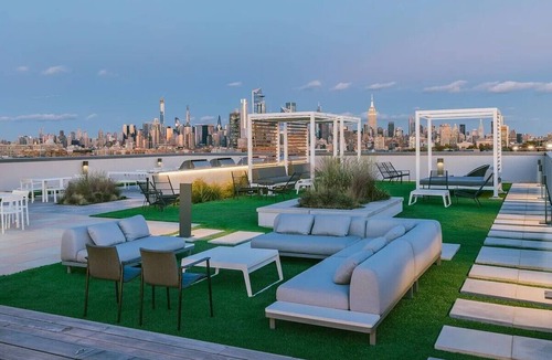 Hoboken Apartment | Modern Hoboken Apartment, Manhattan Views, Rooftop Pool, Free NYC Shuttle