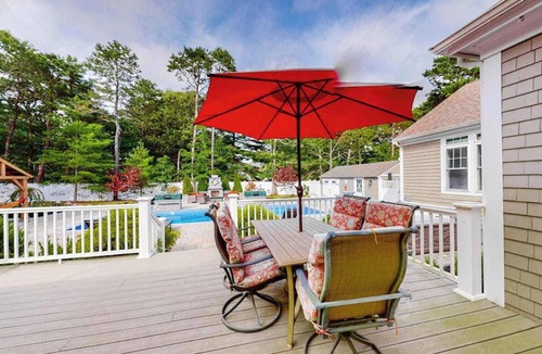Mashpee Neck House | Modern home with dog-friendly yard, private pool/hot tub, pickleball & fast WiFi