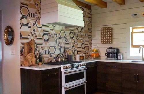 Stone Ridge House | Modern log cabin sited on six acres of land, private and secluded, serene...