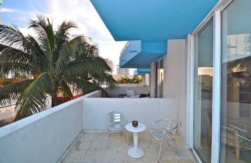 South of Fifth Condo | Modern Luxury Only Steps To The Sand! Huge Patio Deck, Modern Artwork & Extras