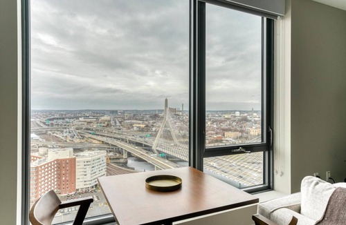 West End Apartment | Modern North Station Studio w/Gym & W/D, nr Dining, by Blueground