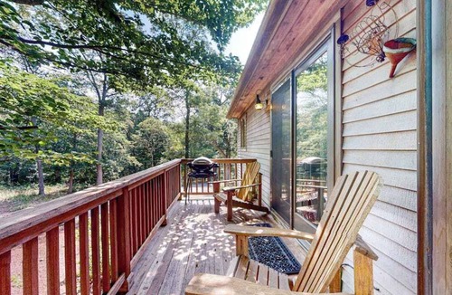 West Tisbury House | Nana's Backyard Treehouse with deck, electric/gas grills, kitchenette