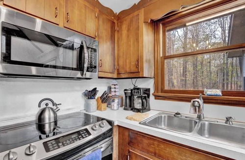 Gouldsboro House | Nature's Escape Cabin with Hot Tub and Fire Pit