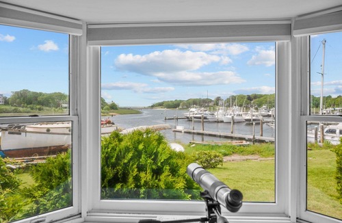 Harwich Port House | Nautical retreat with water views, inground heated pool, and private beach access