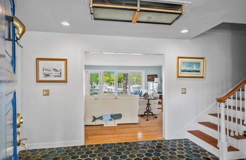 Harwich Port House | Nautical retreat with water views, inground heated pool, and private beach access