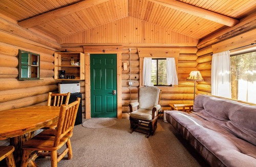 Bigfork Cabin | New! Bears Den Log Cabin, Mountain views, firepit
