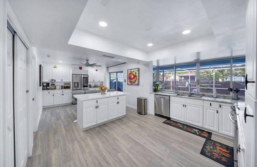 Miramar Villa | New Modern Retreat with King Bed/Heated Pool/Grill/only 8 miles to Beach!
