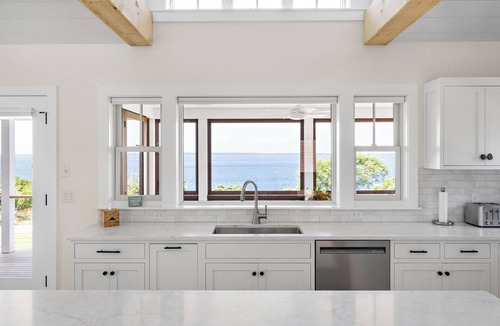 West Tisbury House | New Waterfront Home, Secluded on Private Road w Pvt Beach, only 10min to town
