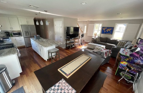 East Falmouth House | Nicely Furnished 3BD-Central Air, Awesome Backyard with Heated Pool & Fire Pit, Dog-Friendly