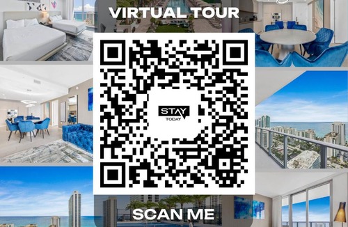 Hollywood South Central Beach Apartment | NO RESORT & PARKING FEES, CHECK DETAILS -HYDE HOUSE - Luxury Waterfront 2BR 2BA Apartment Suite with direct ocean view, roof top pool, resort amenities