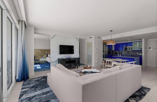 Central Beach Condo | Ocean View 2BR | Luxury Balcony + Resort Amenities