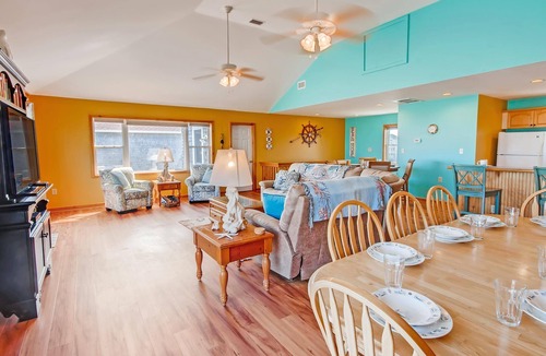 Salvo House | Oceanfront Dog Friendly Home with Private Pool, Hot Tub, and Game Room