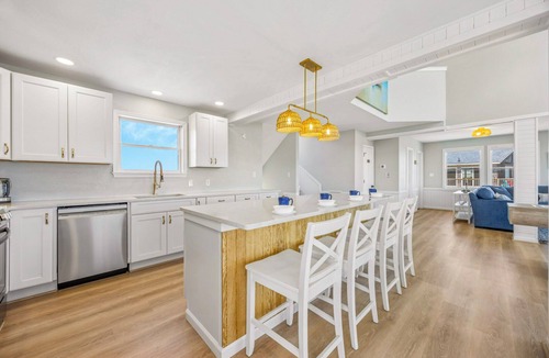 Waves House | Oceanfront Home in Waves with Private Pool, Hot Tub, and Home Theater