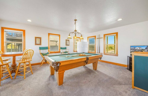 Frisco House | Oceanfront Home w/Private Pool, Hot Tub, Elevator, Game Room, Home Theater
