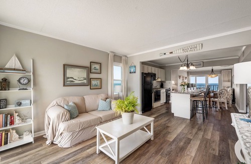 Nags Head Condo | Oceanfront OBX Condo, Top Floor, Walk-In Shower and Patio