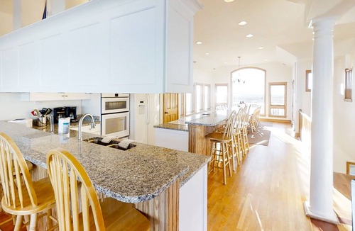 Pine Island House | Oceanfront with private pool, hot tub, elevator & rec room with pool table