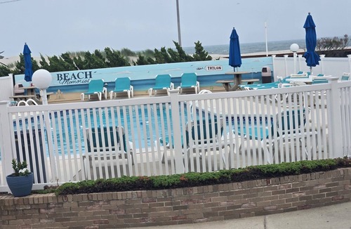 North Wildwood Condo | Oceanview 1 Bedroom Condo steps from the beach with pool!