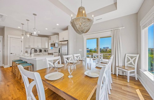 Salvo House | Oceanview Dog Friendly Home w/Private Pool, Hot Tub, Game Room, Beach Nearby