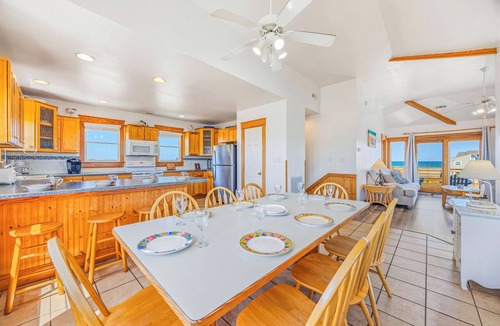 Rodanthe House | Oceanview Dog Friendly Home w/Private Pool, Hot Tub, Basketball, Beach Nearby