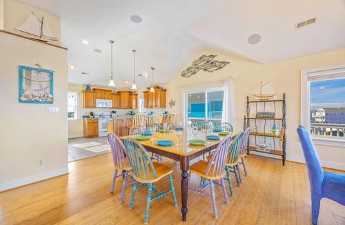 Rodanthe House | Oceanview Dog Friendly with Private Pool, Hot Tub, Elevator, Game Room, Theater