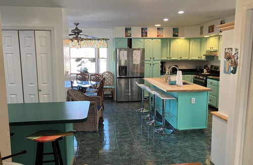 North Cape May House | Ohana Breeze: Hawaiian Getaway in Cape May! Hot tub open yr round -Dog friendly!