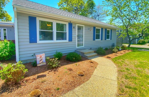 Teaticket House | Peaceful Cape Cod home with deck, grill, air hockey, pool table, & fast WiFi