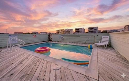 Sea Retreat House | Pelican Watch - Kitty Hawk MP 3, 16 Yards to Beach, Ocean View, Pool, Hot Tub, Pool Table, Flex Stays
