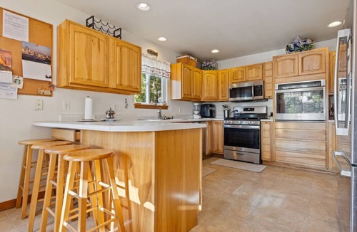 Kalispell House | Pet Friendly Home with Fishing Access and Fire Pit