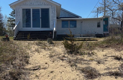 Newburyport Cabin | Plum Island Summer Rental, waterfront private beach, 32+ Days rustic 3 BR cabin