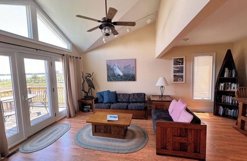 Chincoteague House | Pony Swim - Water Front Duplex,beautiful views. decks,NO LINENS PROVIDED